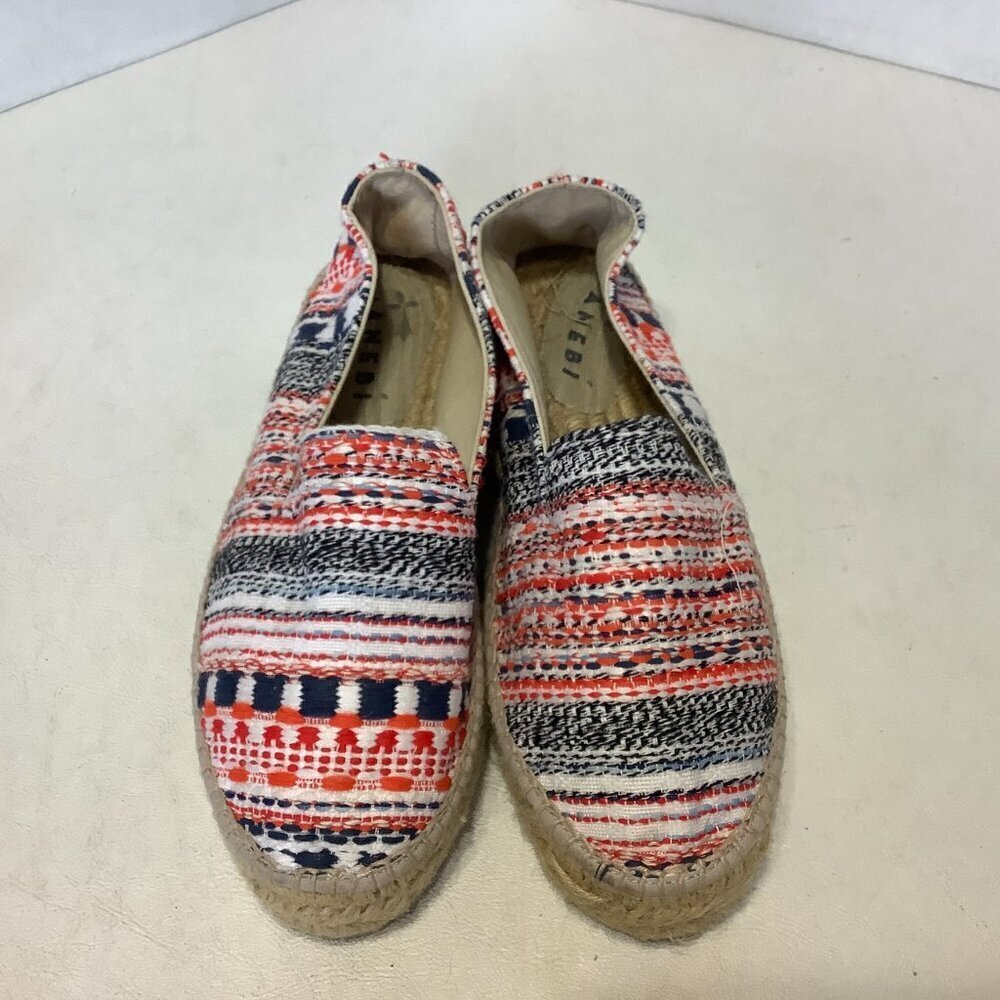Manebi Espadrilles Tweed Shoes Size 38 Multicolor Made Spain - Picture 5 of 12